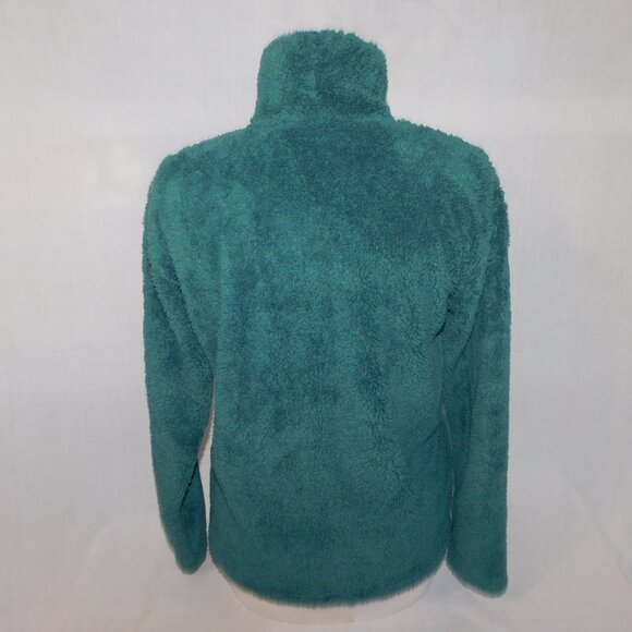 Eddie Bauer Womens S Green Quest Plush 2.0 1/4 Zip Teddy Fleece Sweater - Picture 7 of 7